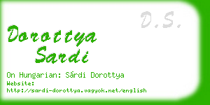 dorottya sardi business card